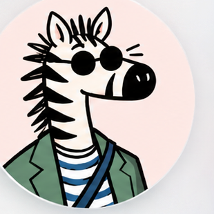 ADA: originele zwart-witte zebrakop